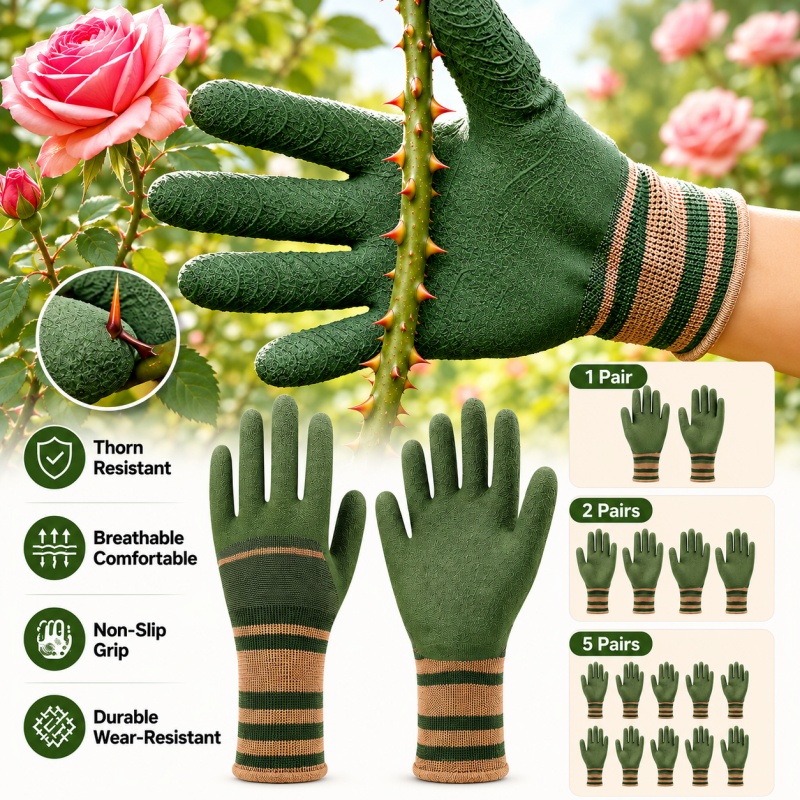 Cut Resistant Glove - Multi-use Gardening Gloves Anti-Thorn Waterproof Cut