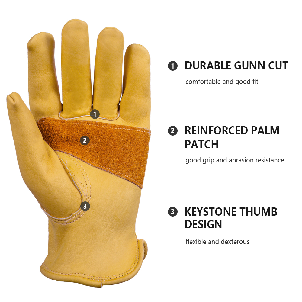 Leather Gloves Men Work Gloves - đánh giá và giá Leather Driving Glove