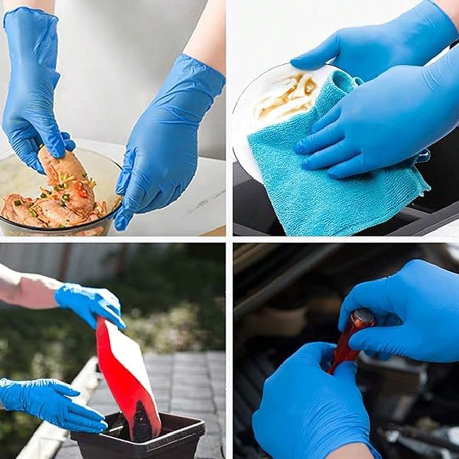 100pcs Heavy Duty Nitrile Disp - đánh giá và giá Nitrile Mechanic Glove