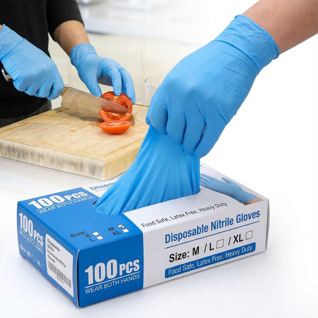 100pcs Heavy Duty Nitrile Disp - đánh giá và giá Nitrile Mechanic Glove