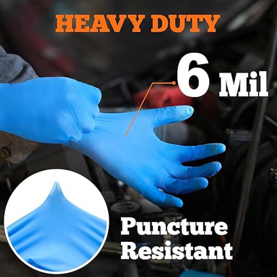 100pcs Heavy Duty Nitrile Disp - đánh giá và giá Nitrile Mechanic Glove