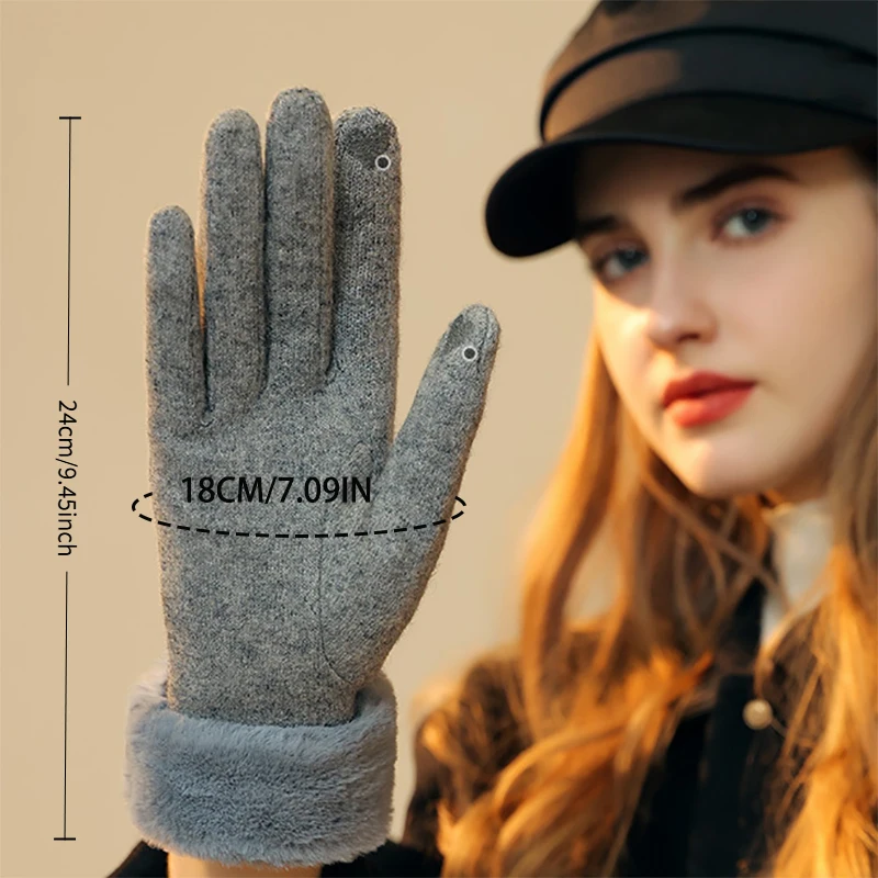 TRALOW Women's Winter Knit Tou - đánh giá và giá Wool Glove Lined