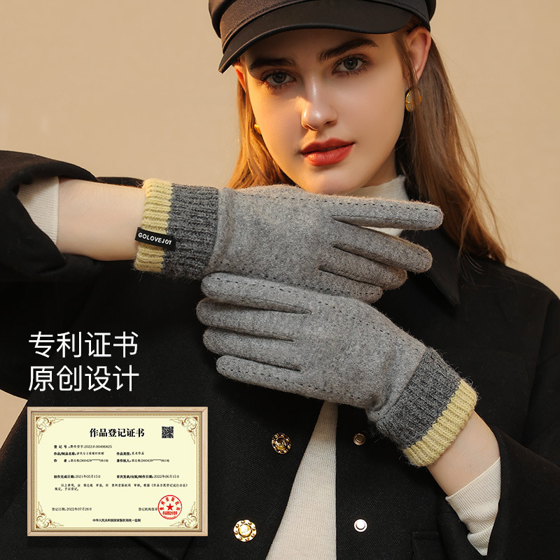 New winter gloves women outdoo - đánh giá và giá Wool Glove Lined