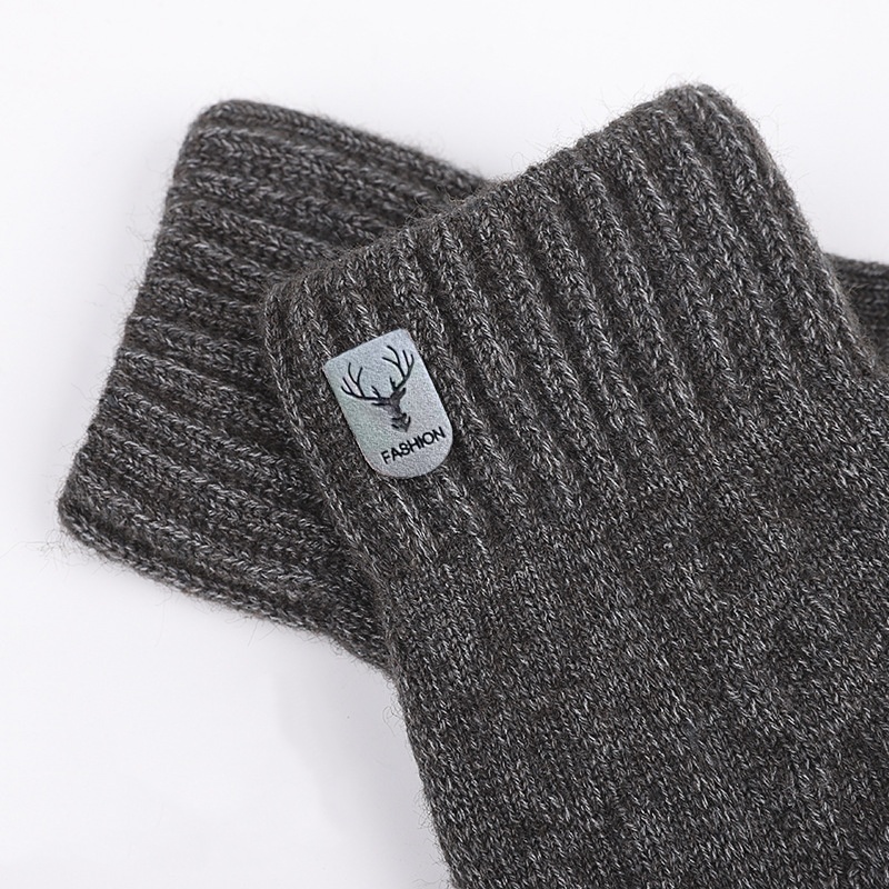 Men Winter Warm Wool Knitted G - đánh giá và giá Wool Glove Lined