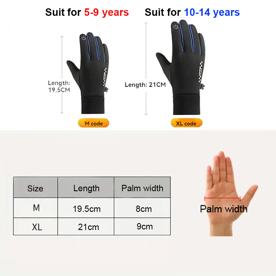 GTUBIKE Children's Gloves Touc - đánh giá và giá Ski Glove Waterproof