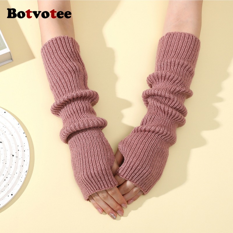 Botvotee Y2k Accessories Knit  - đánh giá và giá Fingerless Glove Knit