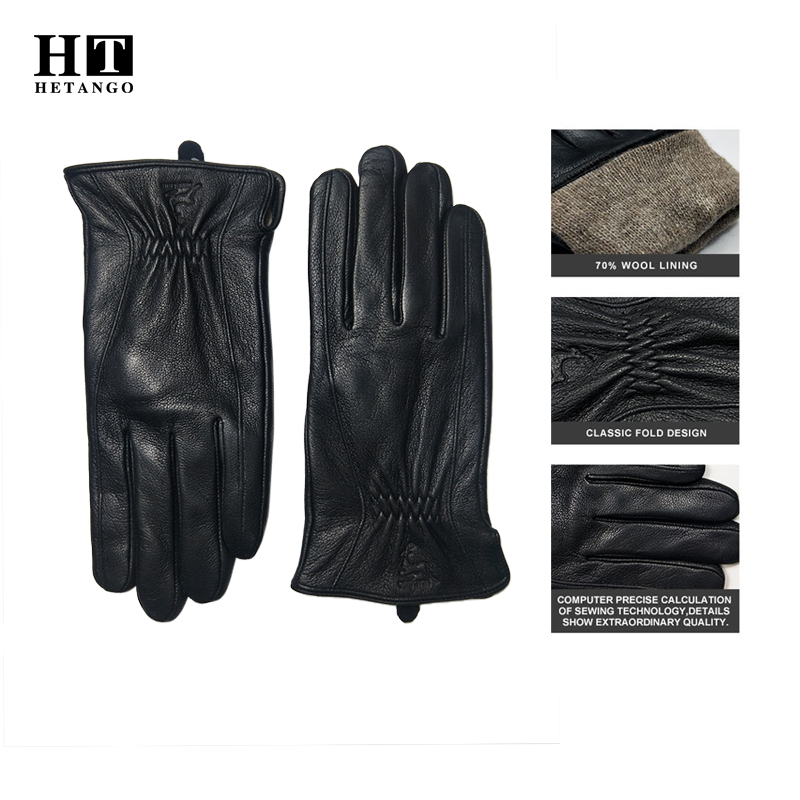  Winter Men's Black Buckskin  - đánh giá và giá Wool Glove Lined